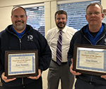 Employees of the 3rd Quarter 2023 - (L/R) Brian Thompson, Fleet Administrator Dan Bent, and Greg Gilmore