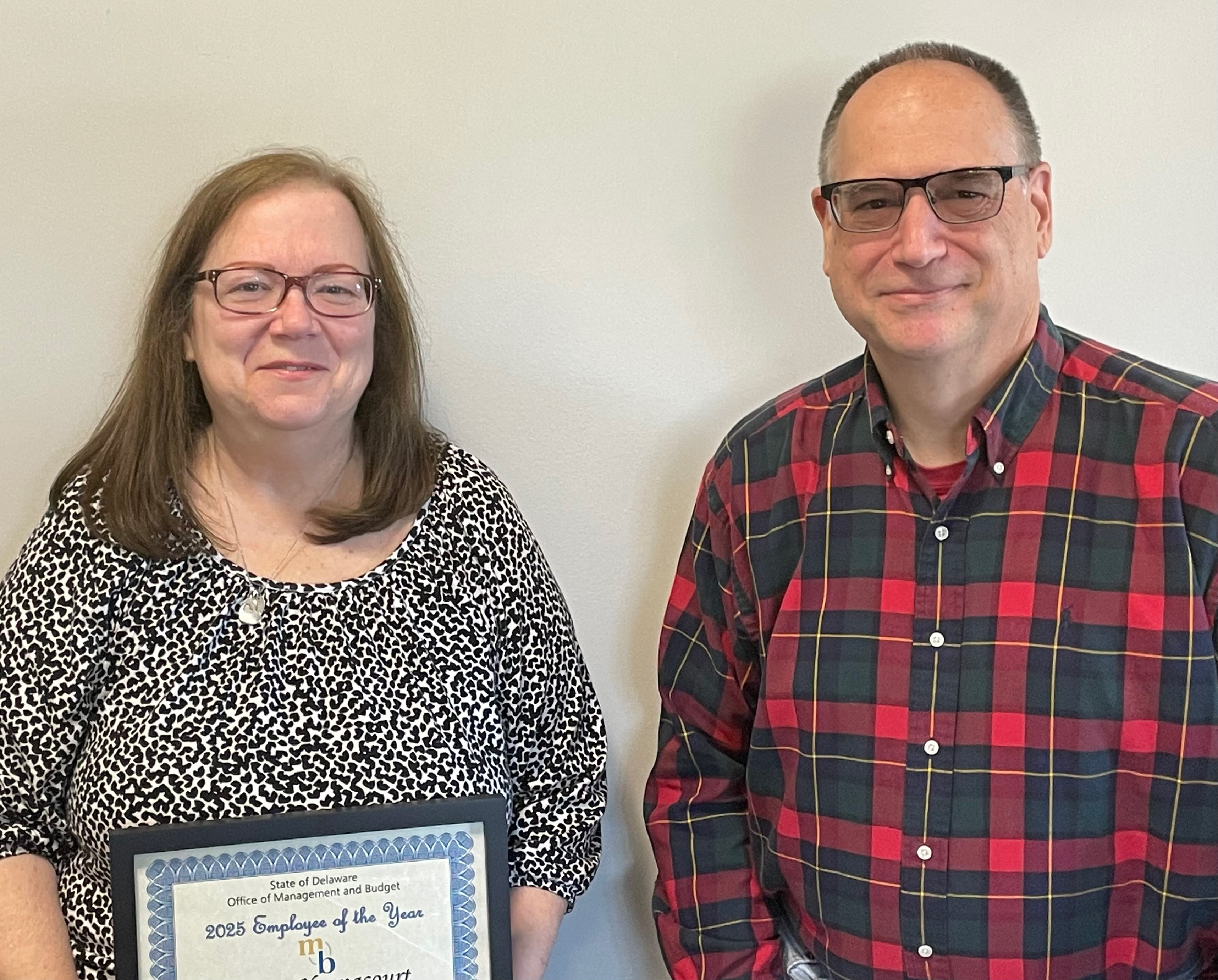 Teresa Youngcourt with Government Support Services Director, Peter Korolyk