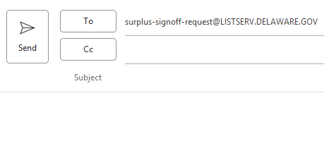 Example email showing the instructions listed above to unsubscribe.